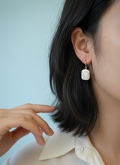 Artistic Pearl Earrings, Baroque Pearl Danglers