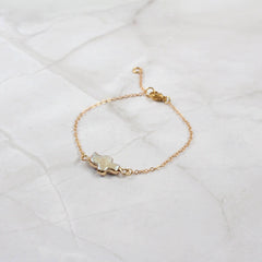 Gold Dipped Baroque Pearl Bracelet & Necklace (1S06): Necklace 16"/40cm (S)