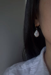 Artistic Pearl Earrings, Baroque Pearl Danglers