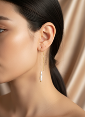 Freshwater Pearl Chain Dangles (1E13a)