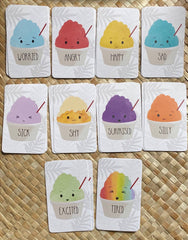 Shave Ice Emotions Flash Cards