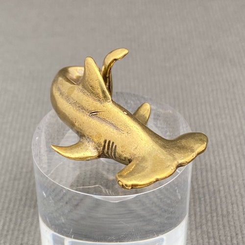 Brass Hammerhead Shark Crafts Desktop Ornaments Decoration