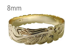Hawaiian Floral Gold Filled Bangle