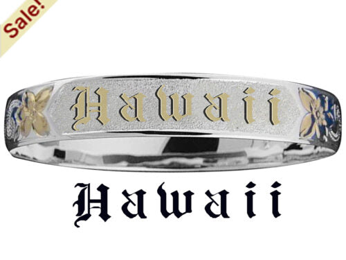 Hawaiian "Hawaii" Gold Filled Bangle