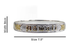 Hawaiian "Hawaii" Gold Filled Bangle