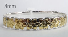Hawaiian Plumeria Gold Filled Bangle
