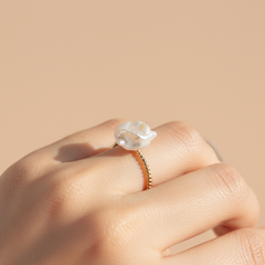 Baroque Pearl Statement Ring (1R14c)