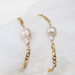 Chunky Baroque Pearl Bracelet (1B13b)
