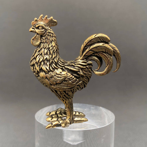 Brass Rooster Crafts Decoration Desktop Ornaments
