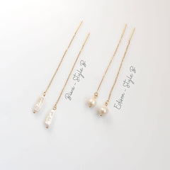 Freshwater Pearl Chain Dangles (1E13a)