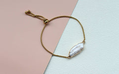 Chunky Biwa Pearl Bracelet (1B22)