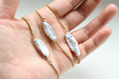 Chunky Biwa Pearl Bracelet (1B22)