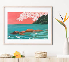 Malama Mama Matted Print