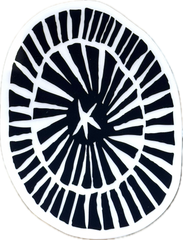 Opihi in Black Sticker
