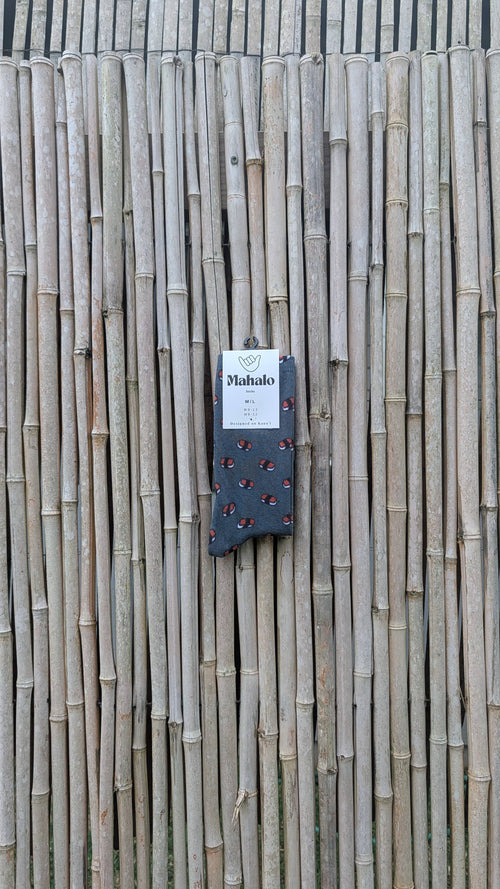 Musubi Sushi Spam Large socks, Fun tropical, Hawaiian sock