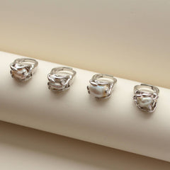 Baroque Pearl Statement Ring (1R06g)