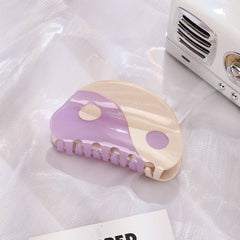 Whimsical Yin - Yang Inspired Acetate Hair Claw