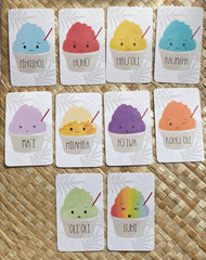 Shave Ice Emotions Flash Cards