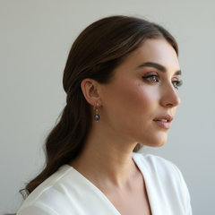 Minimal Freshwater Pearl Dangle Earrings (1E04a)