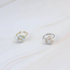 Baroque Pearl Ring, Authentic Freshwater Pearl Ring