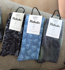 OLD STYLE * SALE * - Kalo Taro Leaf Socks - Hawaiian Print