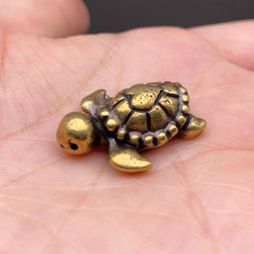 Brass Mini Turtle Crafts Desktop Ornaments Decoration