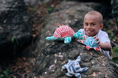 Handsewn Koro Print Turtles
