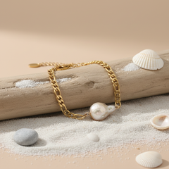 Chunky Baroque Pearl Bracelet (1B13b)