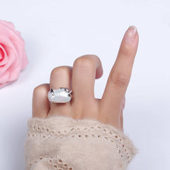 Gold Filled White Baroque Freshwater Pearl Molten Drip Ring