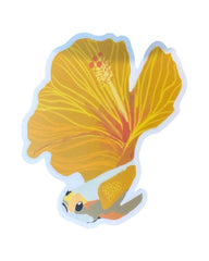 Yellow Koibiscus Sticker
