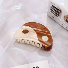 Whimsical Yin - Yang Inspired Acetate Hair Claw