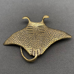 Brass Manta Ray Crafts Desktop Ornaments Decoration
