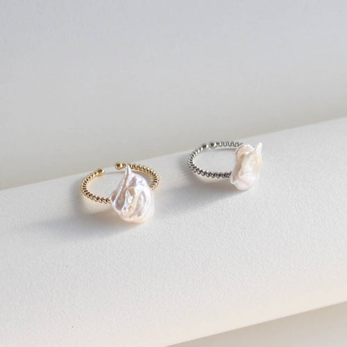 Baroque Pearl Statement Ring (1R14c)