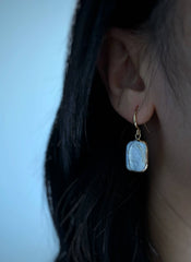 Artistic Pearl Earrings, Baroque Pearl Danglers