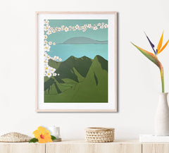 Maliko View Matted Print